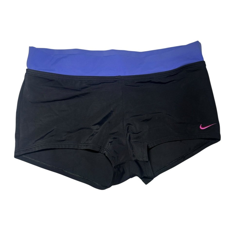 Nike Black Shorts with Purple Waistband